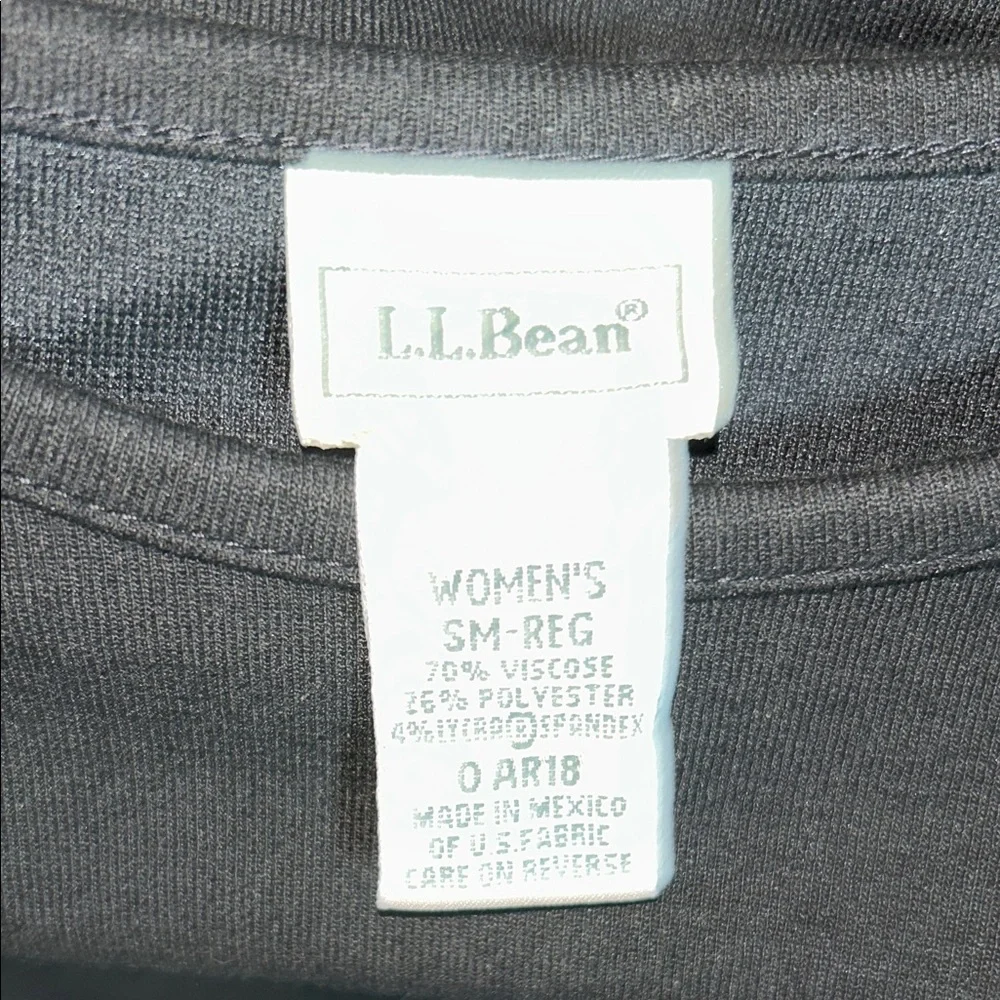 L.L. Bean Classic Black Midi Dress - Picture 3 of 5